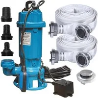 IBO Schmutzwasserpumpe IBO Schmutzwasserpumpe FURIATKA 1500W Pumpe Kupplung Fäkalienpumpe (5-tlg)