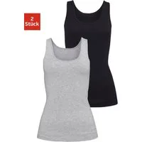 H.I.S Unterhemd (2er-Pack) aus elastischer Baumwoll-Qualität, Tanktop, Unterziehshirt