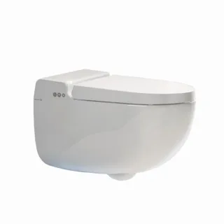 Kludi CLEANTRONIC Wandhängendes Dusch-WC 16WCW0143 komplettes Smart-WC Weiß glänzend