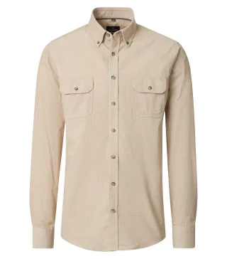 CASAMODA - Freizeithemd langarm beige - Gr. - L