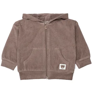 STACCATO - Kn.-Sweatjacke,oversized soft brown structure - Gr. - 68