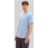 TOM TAILOR Denim T-Shirt T-Shirt (im Einserpack) T-Shirt in Melange Optik