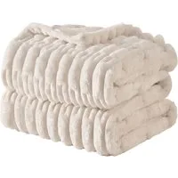 Wohndecke MT09, KEAYOO, Sherpa Fleece Warm Decke Kuscheldecken für Bett, Sofa und Couch