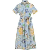 Highmoor Hemdblusenkleid Halbarm-Kleid mit Gürtel