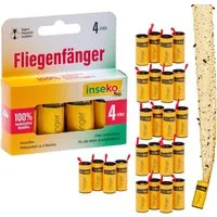 Inseko Insektenfalle 24 x inseko Fliegenfalle I Premium Fliegenfänger I Fruchtfliegenfalle, umweltfreundlich & giftfrei