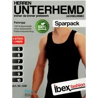 TEXEMP Unterhemd 4er Pack Herren Unterhemd Tank-Top Achselhemd Feinripp Baumwolle (4-St) Feinripp