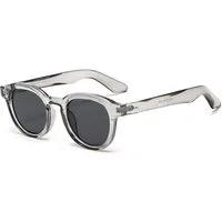 LuxusKollektion Retrosonnenbrille Sonnenbrille Retro Rund Damen Herren 70er Grau Grau 52 Millimeter