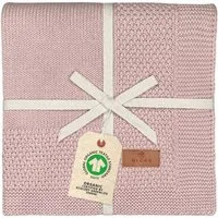 Babydecke DIKOS® Kuscheldecke Bordüre *100%* Bio Baumwolle, Geschenk zur Geburt, DIKOS, Strickdecke 75×100, Baby Erstausstattung Neugeborene, Babygeschenk