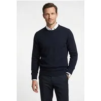 MARVELIS Strickpullover Rundhals, Baumwolle, regular fit