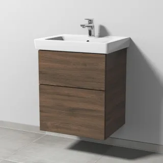 Sanipa 3way Waschtischunterbau zu Villeroy & Boch Subway 2.0 Waschtisch mit 2 Auszügen, Eiche-Arizon SM61180