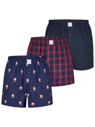 MG-1 Herren Retro Boxer ChristmasRetroshorts, Vintage Boxer, Klassische Boxer