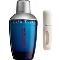 BOSS Duft-Set Dark Blue EDT + Parfümzerstäuber (leer)