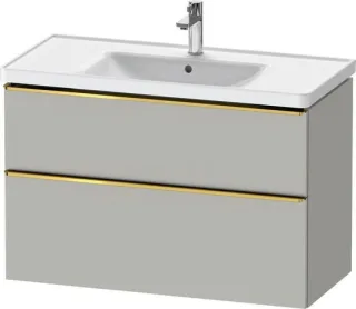 Duravit D-Neo Waschtischunterbau wandhängend Betongrau Matt 984x452x625 mm - DE4356034070000 DE4356034070000