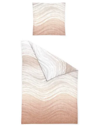 Bettwäsche Seersucker peach
