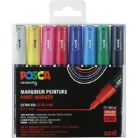 uni-ball Lackmarker uni-ball POSCA PC-1MC Marker - 8er Set