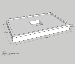 Neuesbad Wannenträger für Kaldewei Scona 900x1300x23 SD24027
