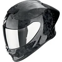 Scorpion Exo Motorradhelm EXO R1 Evo II Onyx Carbon Air Helm, Notfallsystem-Polsterung (EQRS)