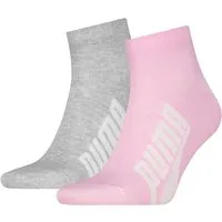 PUMA Kurzsocken PUMA UNISEX BWT LIFESTYLE QUARTER (2 Paar) mit großem Logoschriftzug