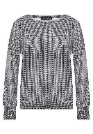 Betty Barclay - Casual-Shirt weiß/schwarz - Gr. - 46