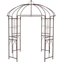 COSTWAY Rosenbogen Torbogen, 256cm, aus Metall