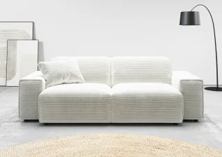 Home affaire 2,5-Sitzer "Glimminge auch in Breitcord, Feincord + Easy care-Bezug" besondere Kedernähte, Zierkissen
