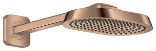 Hansgrohe AXOR ShowerSphere Kopfbrause 250/160 1jet EcoSmart mit Brausearm, Polished Red Gold, 39755 39755300