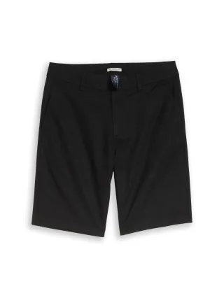 Denim Tom Tailor - TTRELAXED Chino Shorts mit Leinenanteil black - Gr. - L