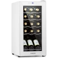 Klarstein Weinkühlschrank Shiraz 15 Slim Uno, für 15 Standardflaschen á 0,75l,Wein Flaschenkühlschrank Weintemperierschrank Weinschrank Kühlschrank