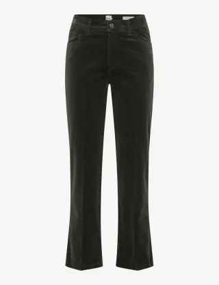 Brax Damen Five-Pocket-Hose Style MAY S DEEP FOREST, dunkelgrün, Gr. 34