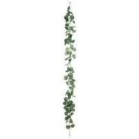 Kunstgirlande, Decoris season decorations, Künstliche Pflanzen Girlande Eukalyptus 12x180cm Grün