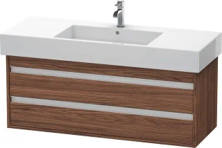 Duravit Ketho Waschtischunterbau wandhängend Nussbaum dunkel Matt 1200x455x480 mm - KT664202121 KT664202121