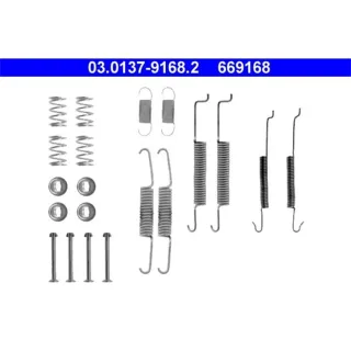 ATE Bremsbacken-Montagesatz hinten Audi Seat Skoda VW 03.0137-9168.2