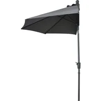 Trend Line Sonnenschirm TrendLine Sonnenschirm halbrund anthrazit 260 x