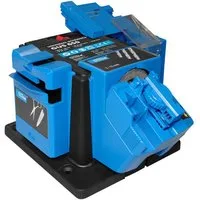 Güde Schärfstation GUS 650, (Set, inkl. Adapter zum Schleifen von Messern, Scheren, HSS-Bohrer, Meißeln), Diamantbesetzter Schleifstein