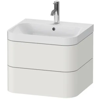 Duravit Happy D.2 Plus c-shaped Set wandhängend Nordic Weiß Seidenmatt 575x490x480 mm - HP4345O3939 HP4345O3939
