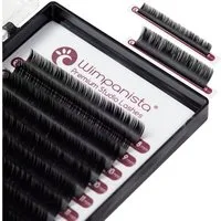 Wimpanista Einzelwimpern Volumenwimpern D Curl 0.07mm, 1 tlg., Mixbox 8-14mm für die professionelle Wimpernverlängerung