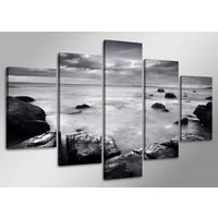 Visario Bild 5 er Set auf Leinwand, sofort aufhängbar, gerahmt, 160 x 80 cm, 5513