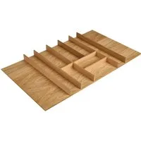 nobilia® Besteckeinsatz nobilia Zubehör, aus hochwertiger Eiche Massivholz, in vier Breiten
