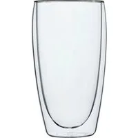 SABATIER International Latte-Macchiato-Glas Brasserie, 2-tlg., Borosilikatglas, Mundgeblasen, 300 ml, hitze- & kältebeständiges Borosilikatglas
