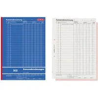 Herlitz Geschäftspapier Herlitz Kassenabrechnungsbuch 502 / Kassenbuch / A4 / 2x 50 Blatt