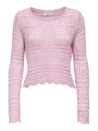 JDY - JDYSUN LAY L/S BOATNECK PULLOV. KNT NOOS Fragrant Lilac - Gr. - S