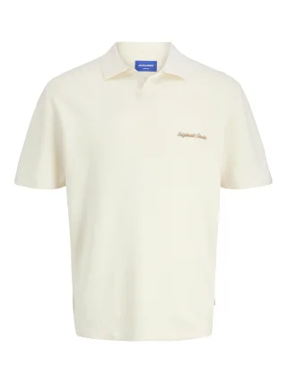 JACK&JONES - JORNORREBRO LIGHT KNIT SS POLO JNR Sea Salt - Gr. - 140