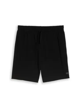 Denim Tom Tailor - Relaxed Fit Shorts in Waffelstruktur black - Gr. - M