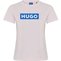 HUGO T-Shirt Classic Tee mit Rundhals, Logodruck