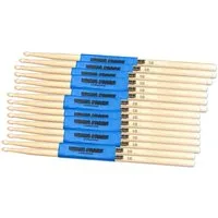MUSIC STORE Drumsticks (5B Maple Drumstick Set 10 Pack Ahorn Sticks Acorn Kopfform 405mm Länge 15mm Durchmesser Holz Tip Ideal für Schlagzeuger, Sticks, Beater und Mallets, Stick Packs), Drumstick Set, Ahorn Sticks, Acorn Kopfform