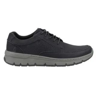 Hush Puppies - "Nelson" Sneaker für Herren, Leder, Zum Schnüren (Schwarz)