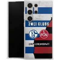 DeinDesign Handyhülle FC Schalke 04 1. FC Nürnberg Freundschaft, Samsung Galaxy S24 Ultra Slim Case Silikon Hülle Ultra Dünn