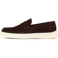 Derimod Lässige Loafer aus Veloursleder Loafer Echtes Wildleder, Lederfutter, EVA-Sohle, Slip-On