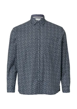s.Oliver - Hemd blau/mehrfarbig - Gr. - 5XL
