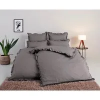 OTTO home Bettwäsche Violetta in Gr. 135x200 oder 155x220 cm, Renforcé, 2 teilig, Bettwäsche aus Baumwolle, romantische Bettwäsche mit Volants